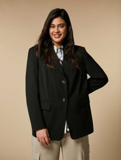 Marina Rinaldi Blazer En Toile De Laine Extensible | Veste Et Blazers