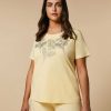 Marina Rinaldi T-Shirt En Jersey Orne De Strass | Hauts Et T-Shirts