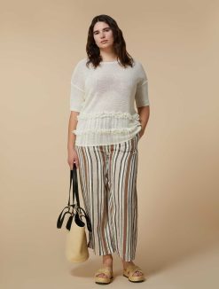 Marina Rinaldi Pantalon En Lin Et Nylon | Pantalon