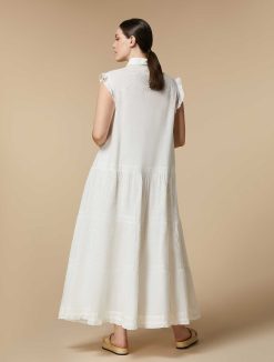 Marina Rinaldi Robe En Voile Ornee De Broderies Et De Sequins | Robes