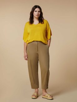 Marina Rinaldi Pantalon En Satin De Coton | Pantalon