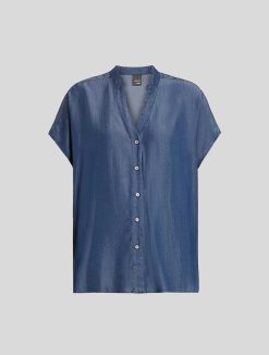 Marina Rinaldi Chemise En Serge | Blouses Et Chemises