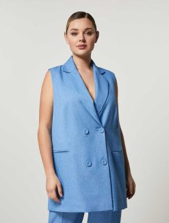 Marina Rinaldi Gilet Aspect Basket | Veste Et Blazers