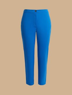 Marina Rinaldi Pantalon Slim En Toile De Coton | Pantalon