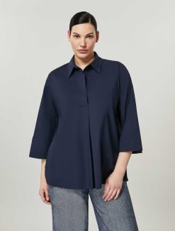 Marina Rinaldi Tunique En Popeline De Coton | Blouses Et Chemises