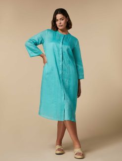 Marina Rinaldi Robe En Toile Ramie | Robes