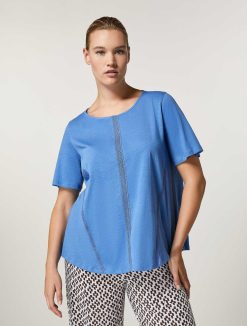 Marina Rinaldi T-Shirt En Cotton | Hauts Et T-Shirts