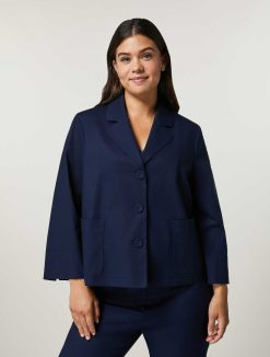 Marina Rinaldi Veste En Gabardine De Coton | Veste Et Blazers