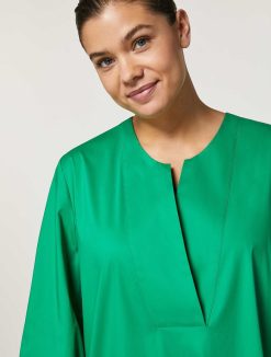 Marina Rinaldi Blouse En Popeline De Coton | Blouses Et Chemises