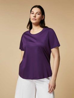 Marina Rinaldi T-Shirt En Jersey De Coton | Hauts Et T-Shirts