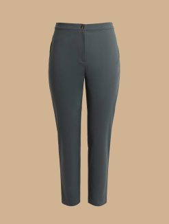 Marina Rinaldi Pantalon Slim En Toile De Coton | Pantalon