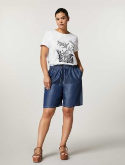 Marina Rinaldi T-Shirt En Cotton | Hauts Et T-Shirts