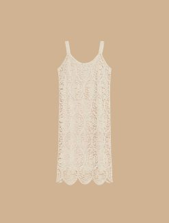 Marina Rinaldi Robe En Coton Brodee | Tricots