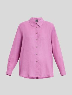 Marina Rinaldi Chemise En Toile De Lin | Blouses Et Chemises