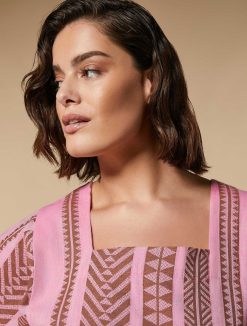 Marina Rinaldi Chemise En Mousseline Jacquard | Blouses Et Chemises