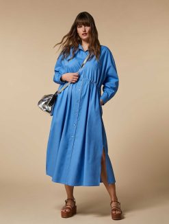 Marina Rinaldi Robe Chemise En Popeline | Robes