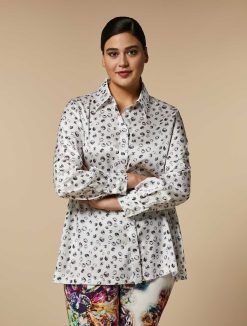 Marina Rinaldi Chemise En Serge Imprime | Blouses Et Chemises