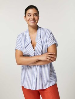 Marina Rinaldi Chemise En Toile De Lin Et De Coton | Blouses Et Chemises