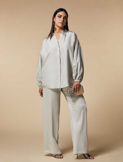 Marina Rinaldi Chemise Habotai En Soie | Blouses Et Chemises