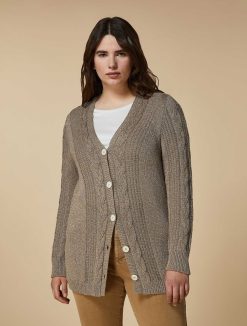 Marina Rinaldi Cardigan En Fil Lurex | Tricots