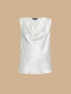 Marina Rinaldi Haut Drape En Satin | Blouses Et Chemises