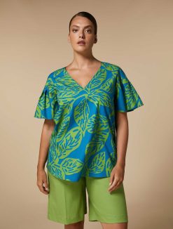 Marina Rinaldi Chemise En Popeline Imprimee | Blouses Et Chemises