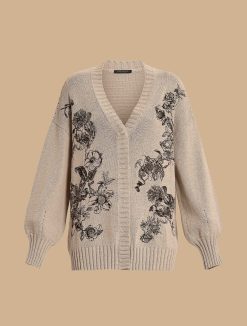 Marina Rinaldi Cardigan En Coton Brode | Tricots