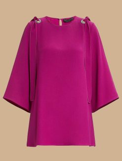 Marina Rinaldi Tunique Crepe Envers Satin | Blouses Et Chemises