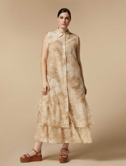 Marina Rinaldi Robe Chemise En Voile Et Soie | Robes