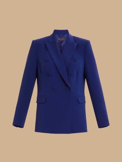 Marina Rinaldi Veste Blazer A Double Boutonnage En Triacetate | Vetements De Ceremonie