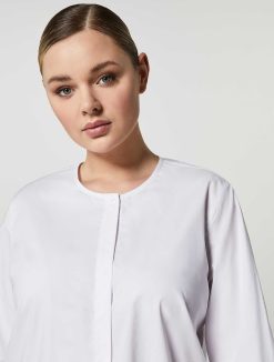 Marina Rinaldi Chemise En Popeline De Coton | Blouses Et Chemises