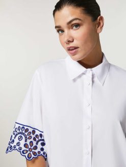 Marina Rinaldi Chemise En Popeline De Coton | Blouses Et Chemises