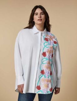 Marina Rinaldi Chemise Oversize En Popeline De Coton | Blouses Et Chemises