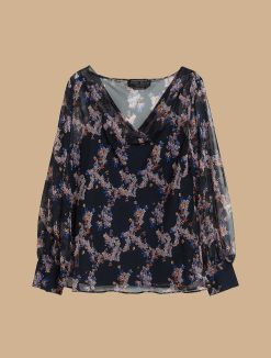 Marina Rinaldi Blouse En Georgette Imprimee | Blouses Et Chemises