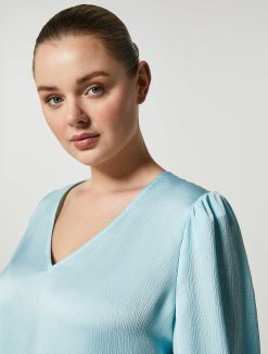 Marina Rinaldi Chemisier En Satin Martele | Blouses Et Chemises