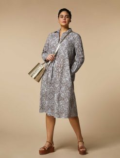 Marina Rinaldi Robe En Popeline De Coton Imprimee | Robes