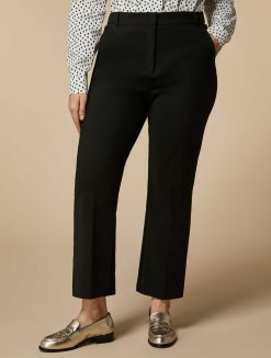 Marina Rinaldi Pantalon Evase En Coton Melange | Pantalon