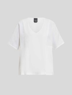 Marina Rinaldi T-Shirt En Jersey De Coton | Hauts Et T-Shirts