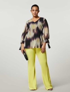 Marina Rinaldi Blouse En Georgette Chinoise | Blouses Et Chemises