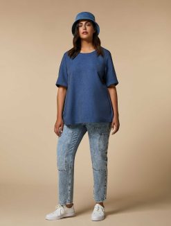 Marina Rinaldi Chemisier Aspect Denim | Blouses Et Chemises