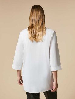 Marina Rinaldi Chemise En Popeline Extensible | Blouses Et Chemises