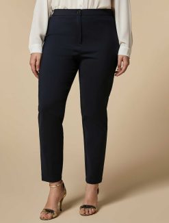 Marina Rinaldi Pantalon Slim En Toile De Coton | Pantalon