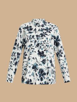 Marina Rinaldi Chemise En Popeline Imprimee | Blouses Et Chemises