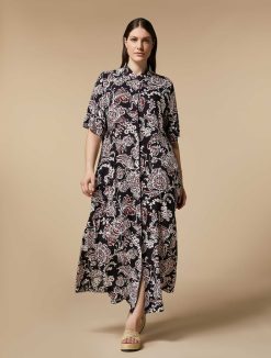 Marina Rinaldi Robe Chemise En Viscose Imprimee | Robes