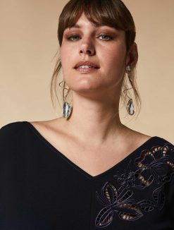 Marina Rinaldi Boucles D'Oreilles Pendantes Avec Cabochon | Vetements De Ceremonie