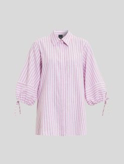 Marina Rinaldi Chemise En Toile De Lin Et De Coton | Blouses Et Chemises