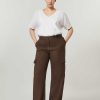 Marina Rinaldi Pantalon Cargo En Lin Melange | Pantalon