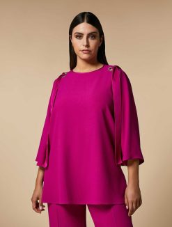 Marina Rinaldi Tunique Crepe Envers Satin | Blouses Et Chemises