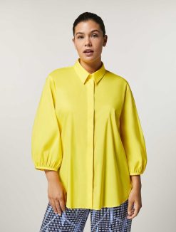 Marina Rinaldi Chemise En Popeline De Coton | Blouses Et Chemises