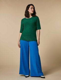 Marina Rinaldi Pantalon Palazzo En Cady Triacetate | Pantalon